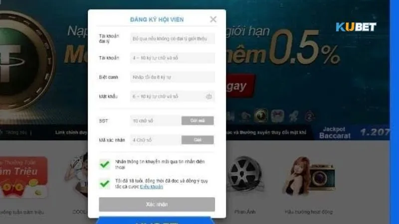 Thông tin đăng ký